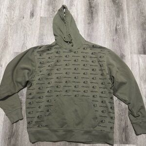 Champion Men’s Pullover Hoodie Sweater Size XL Army Green